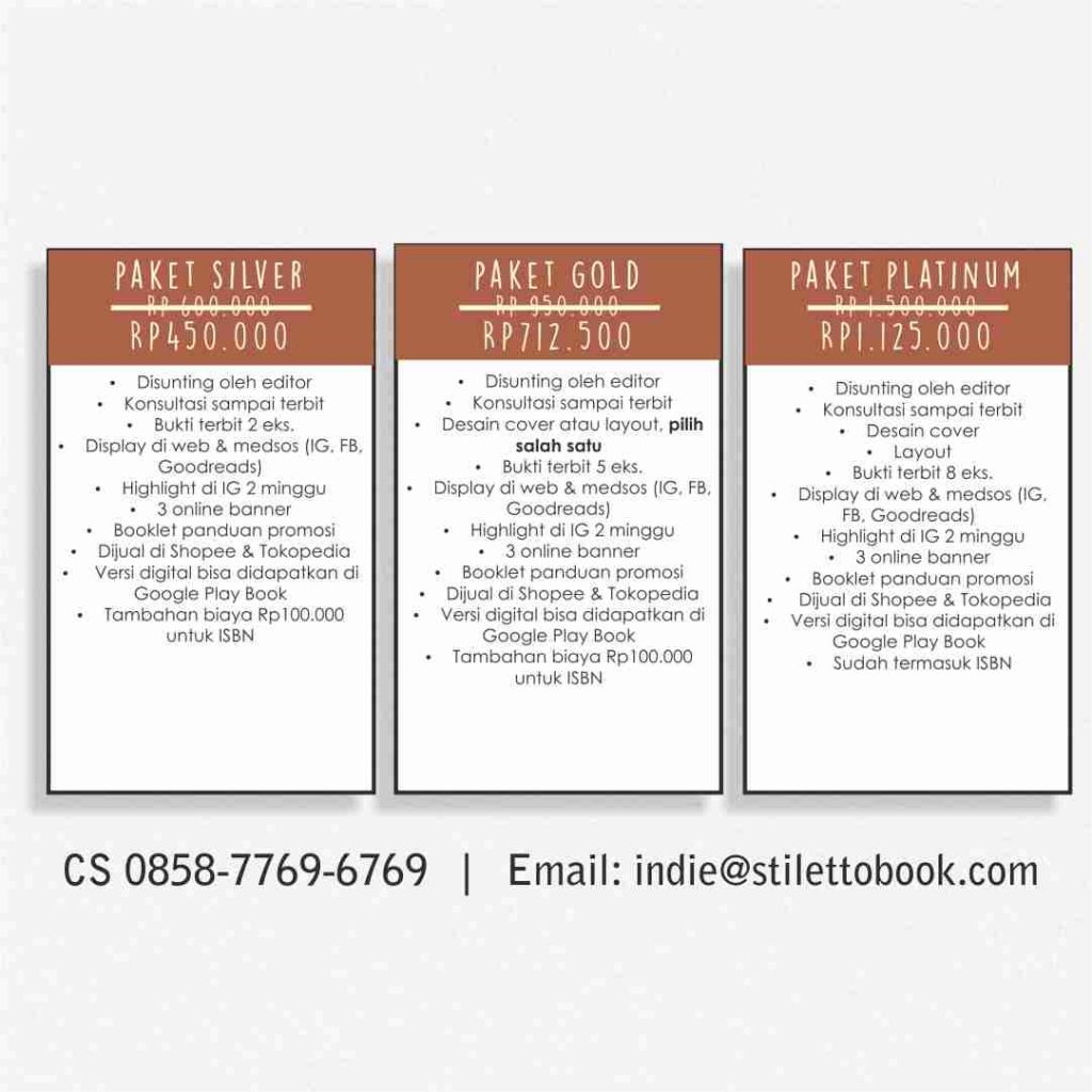 Paket Penerbitan Buku Indie