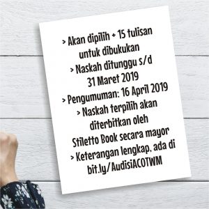 Audisi Menulis A Cup of Tea for Working Mom